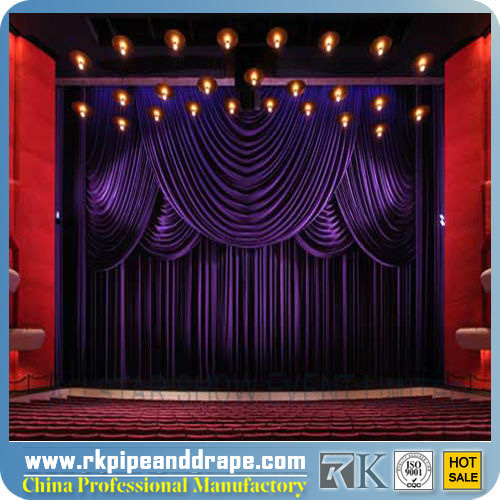 luxury stage backdrop curtain