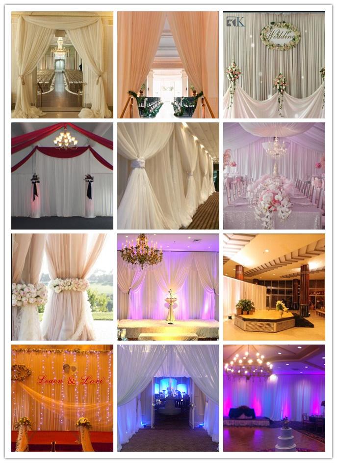 pipe and drape for ceremony and reception