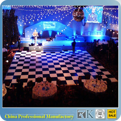 RK dance floor made of cheap parquet flooring