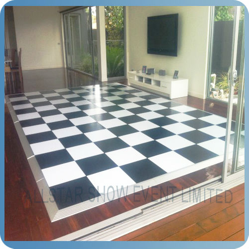 portable white and black cheap dance floor for sale