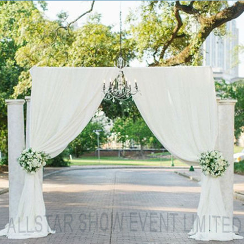 pipe and drape wedding