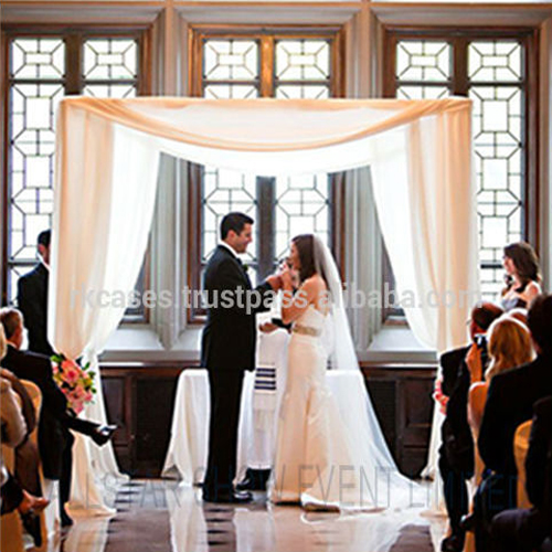 pipe and drape wedding