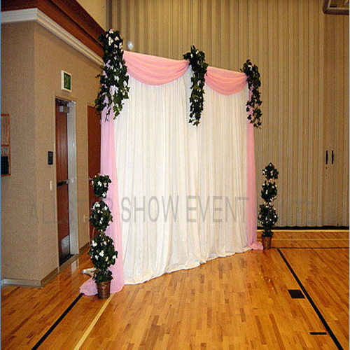 pipe and drape wedding