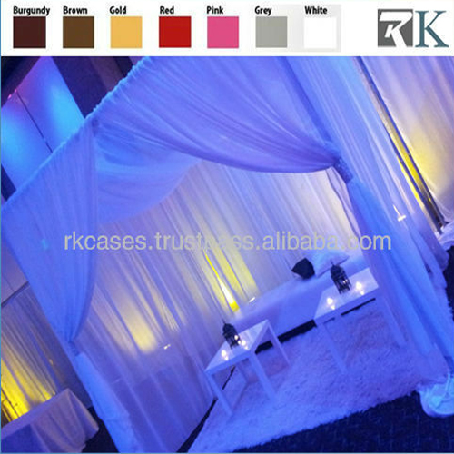 pipe and drape wedding