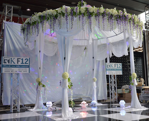 pipe and drape for wedding halls