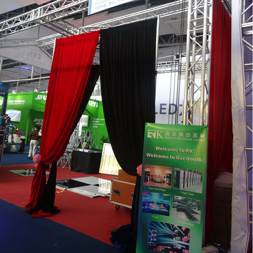 pipe and drape for trade show booth