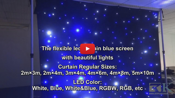 RK flexible led curtain with 