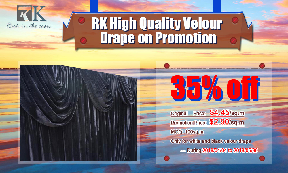 promotion on velour drape